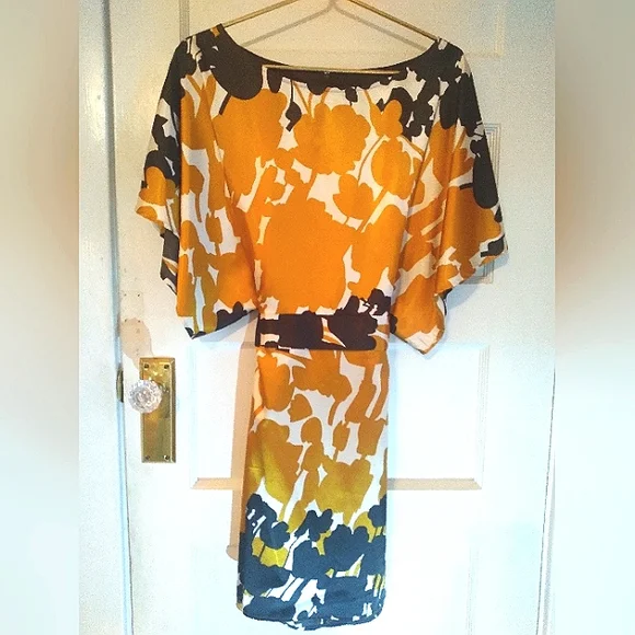 Vintage BCBG MaxAzaria Kimono floral dress - l - Picture 8 of 9